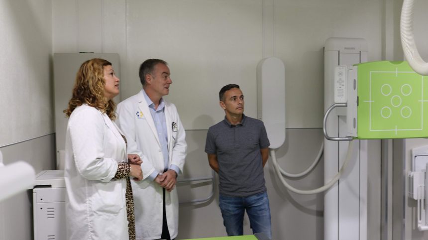 Visita viceconsejero Radiologia CS Valterra