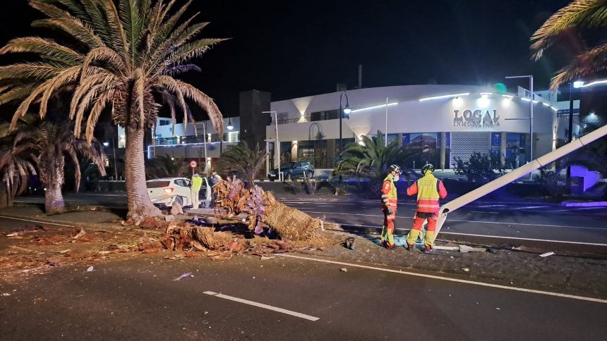 Accidente ocurrido en Costa Teguise.