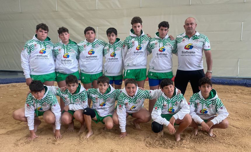 Los luchadores del San Bartolomé infantil