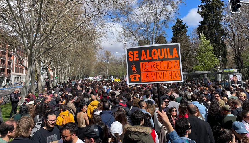 Manifestación por la vivienda en Madrid