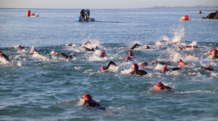 segmento natación en Playa Dorada