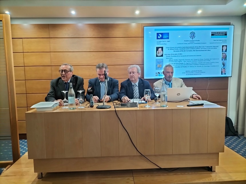Ponentes de la conferencia de Lanzarotto Malocello.