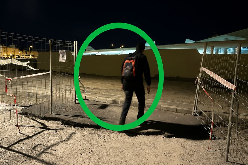 Imagen del peligroso lugar por donde los vecinos explican que debe pasar la gente