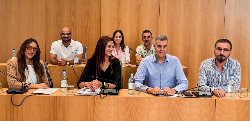 Imagen de los concejales del PP en el Ayuntamiento de Tías.