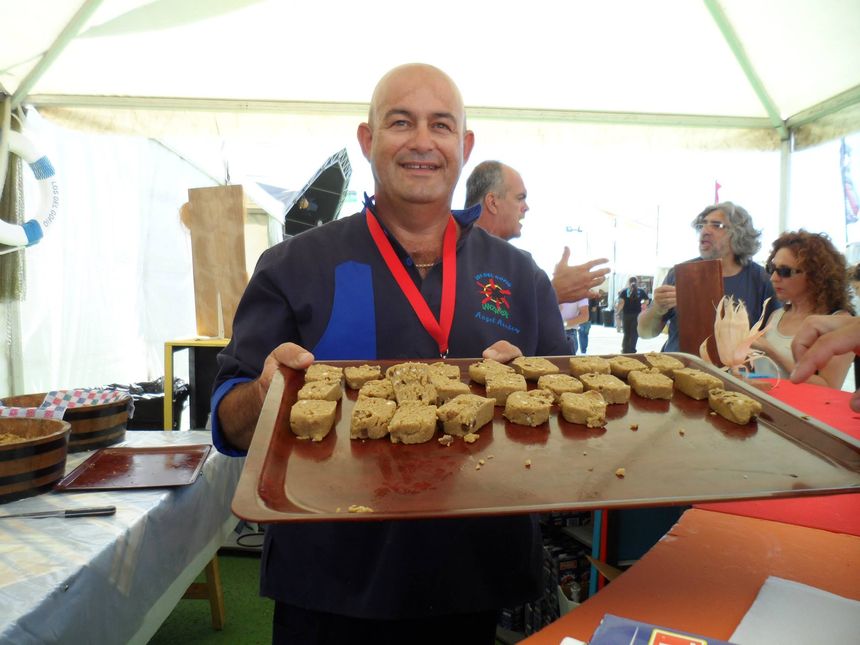 Degustación del gofio amasado.