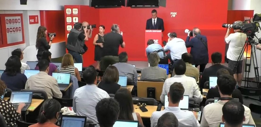 Rueda de prensa de Pedro Sánchez.