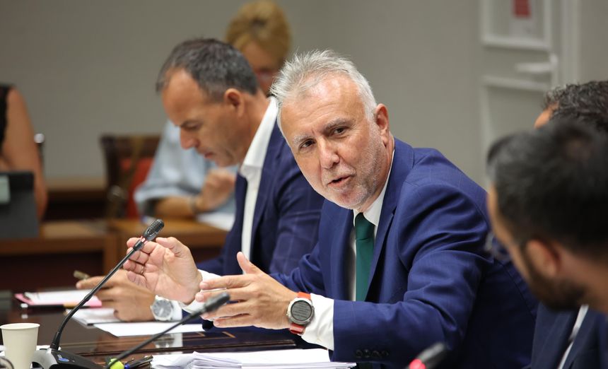 El ministro Torres durante su intervención en la Comisión de Investigación