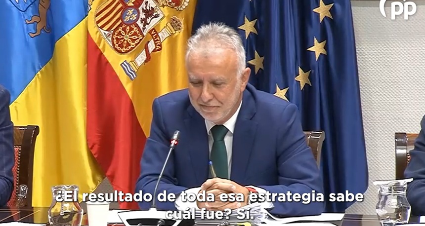 El ex presidente Ángel Víctor Torres durante su interevención.