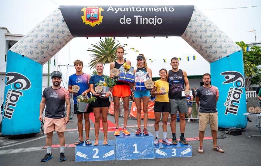 Imagen del podio de la carrera.