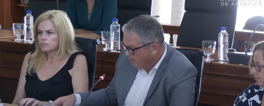 Cristina Duque junto a Alfredo Mendoza.
