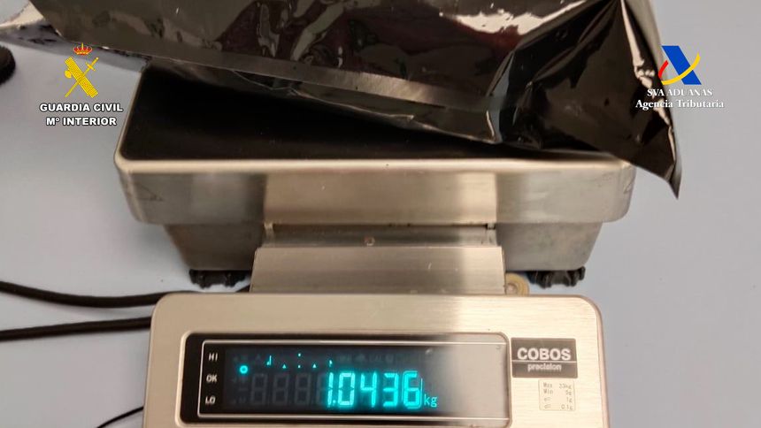 Droga obtenida tras la detención de la Guardia Civil.