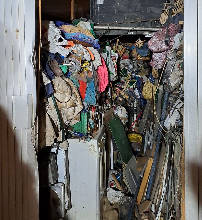 Así estaba el lugar en el que vivía esta persona