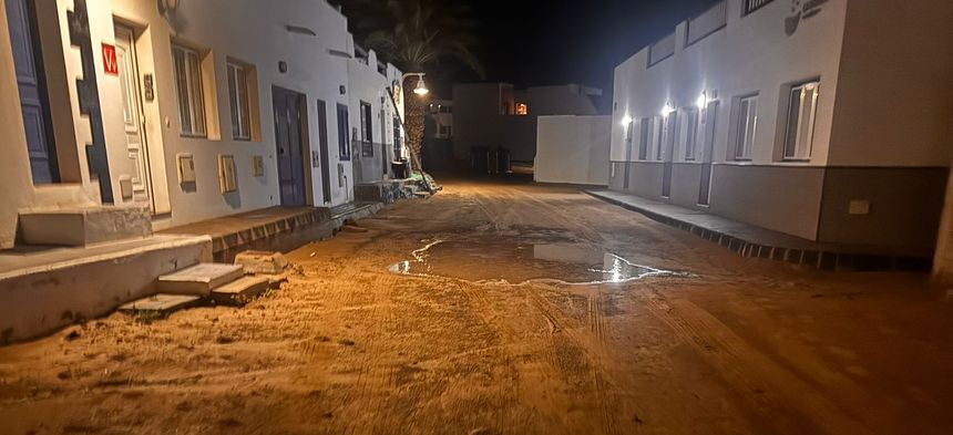 Imagen de cómo amaneció este miércoles La Graciosa.