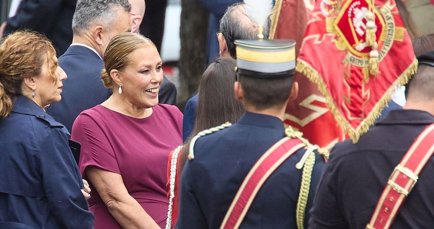 Astrid Pérez fue la única autoridad canaria en Madrid este domingo