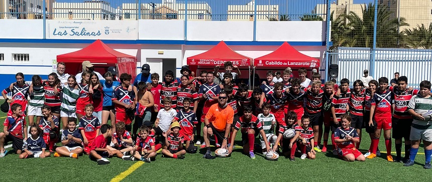 Imagen de los participantes en el bonito encuentro deportivo.