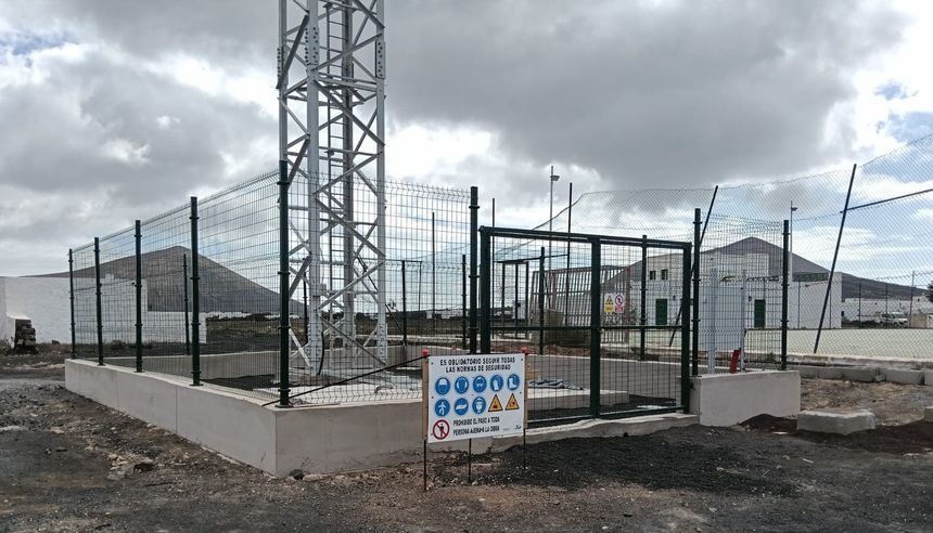 Así seguía este sábado la instalación