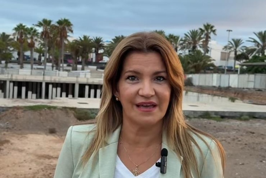 María Jesús Tovar en la zona de la Cruz Blanca.