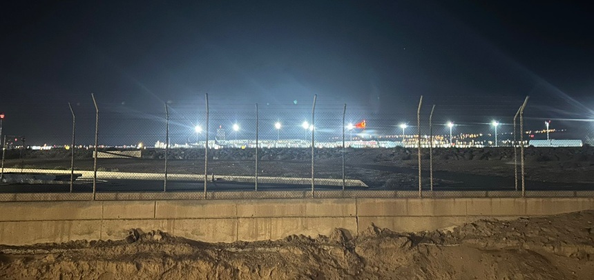 Las vallas del aeropuerto de Lanzarote no son muy elevadas.