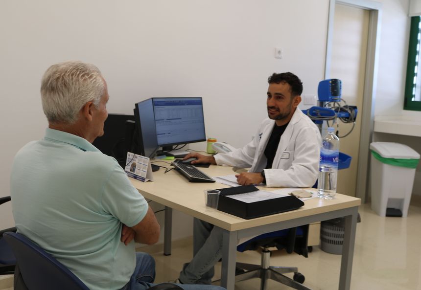 Paciente durante una consulta