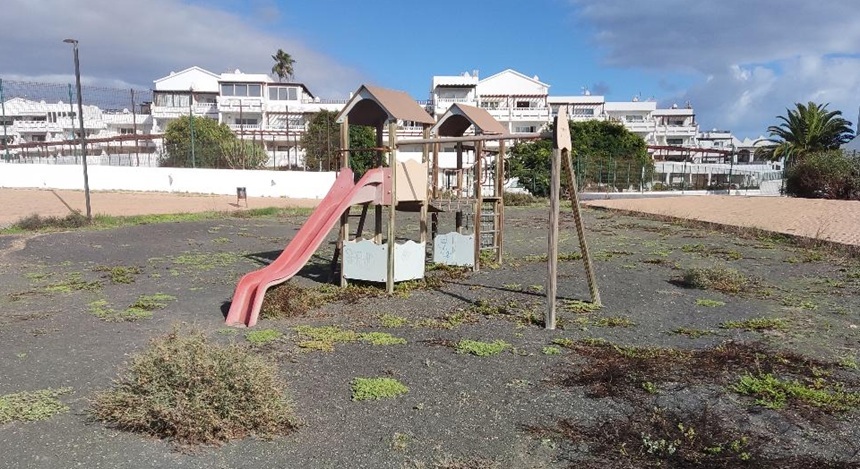 Uno de los parques de la localidad.
