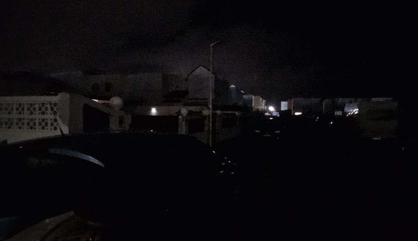 Otro ejemplo de otra zona a oscuras del municipio