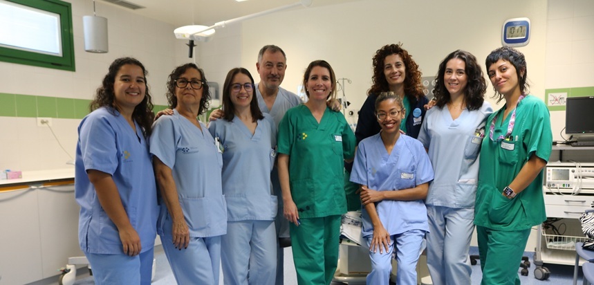 Equipo de Paritorio del Molina Orosa.