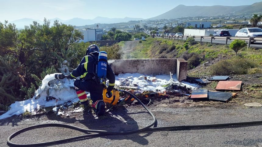 Así quedó la zona tras el incendio