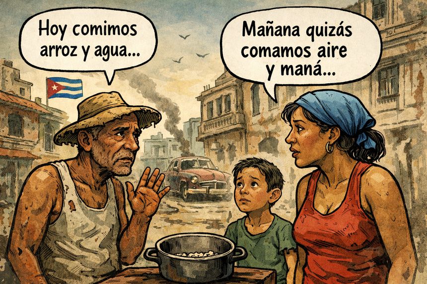 El hambre en Cuba.