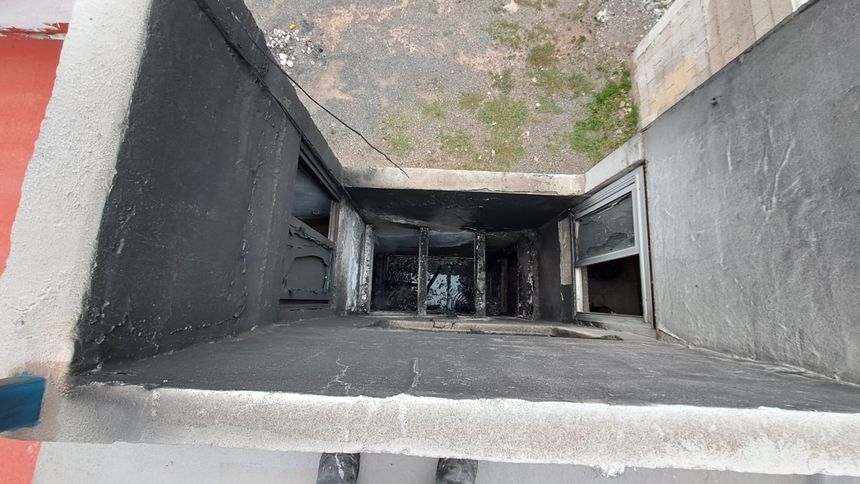 Así quedó la zona consumida por las llamas