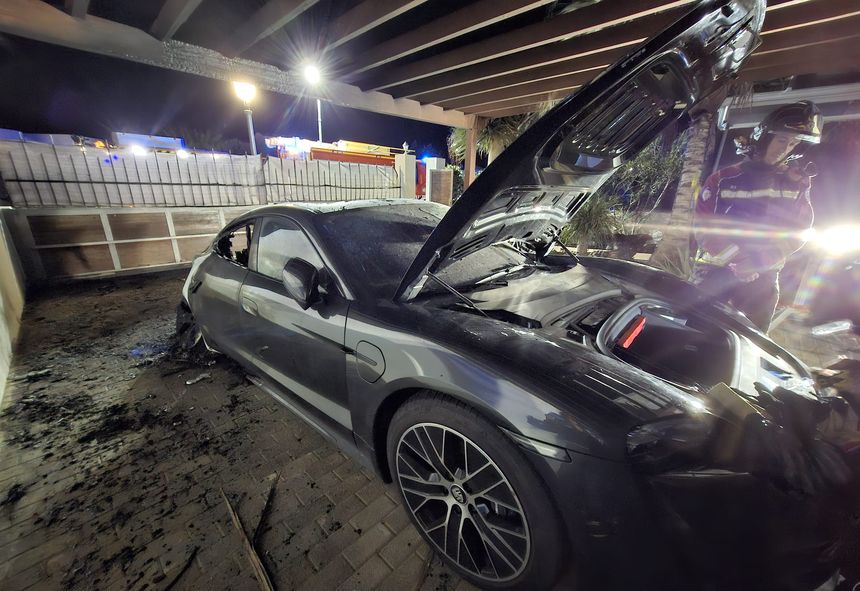 Así quedó el segundo coche tras el siniestro