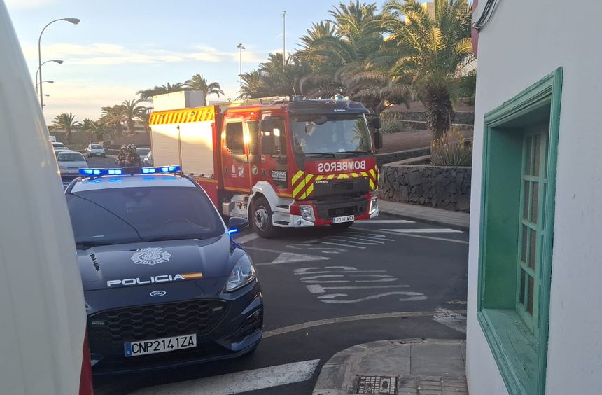 La Policía Nacional también estuvo en la zona