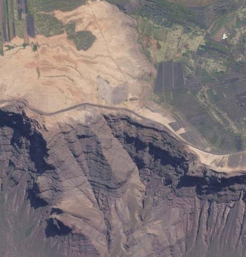 Imagen del lugar en el que se ha producido el derrumbe
