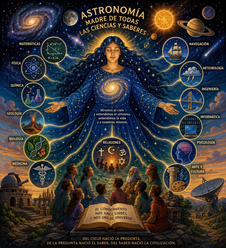 La astronomía es la madre de todas las ciencias y saberes