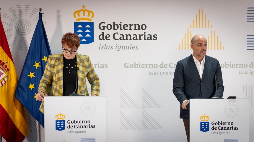 Rueda de prensa tras el Consejo de Gobierno.