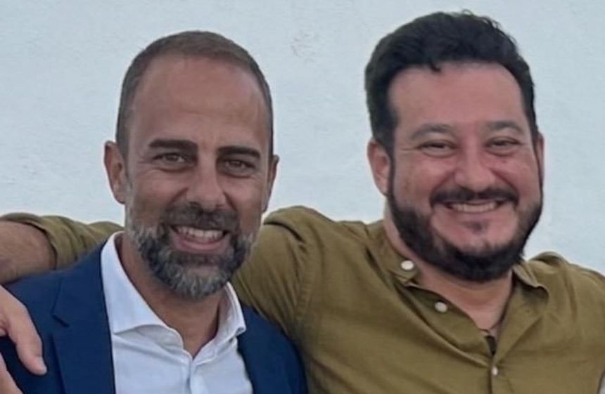 Jonás Álvarez con Víctor Sanz.