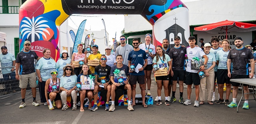 Podios de la competición.