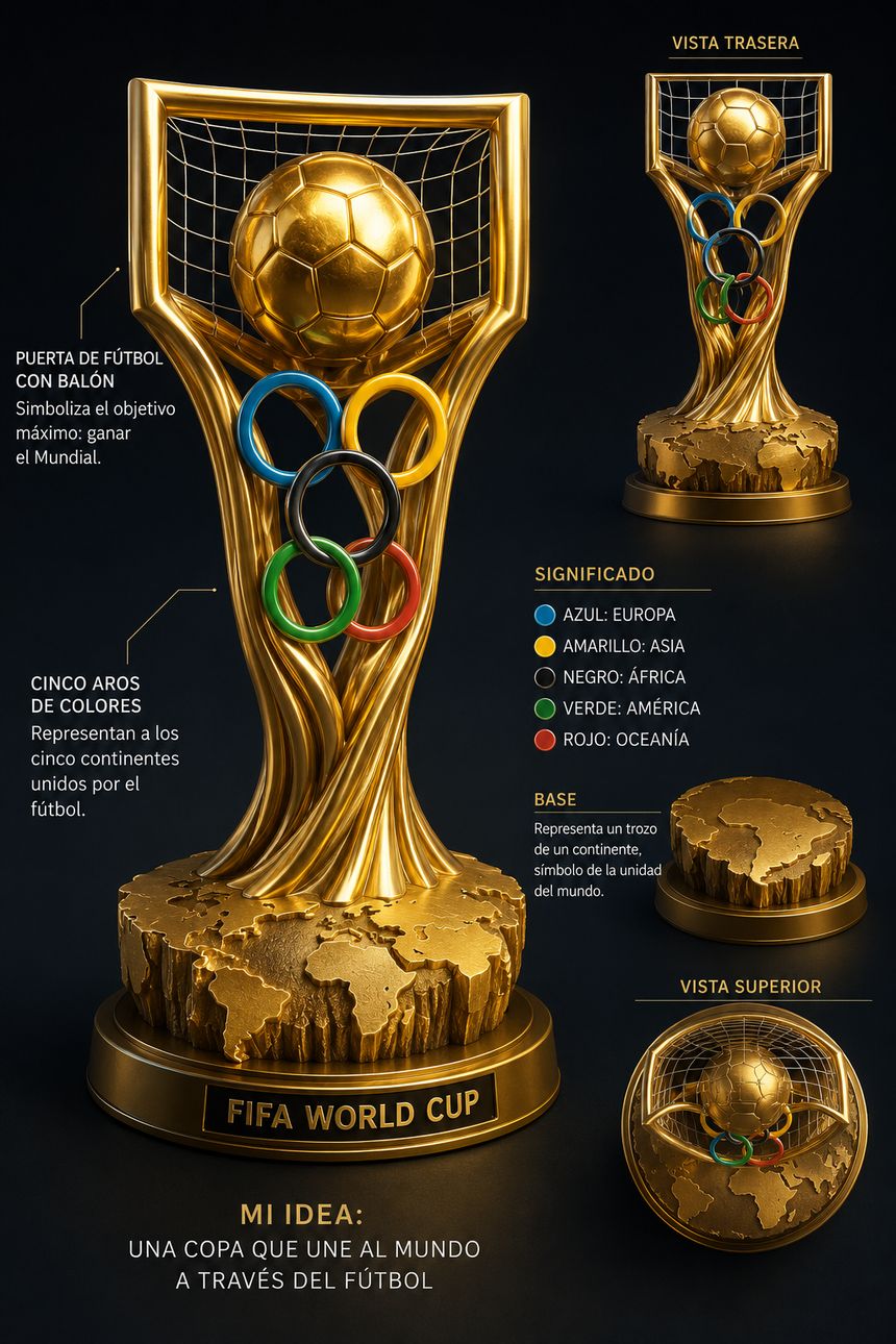 Mi idea para la nueva copa del campeonato de fútbol mundial