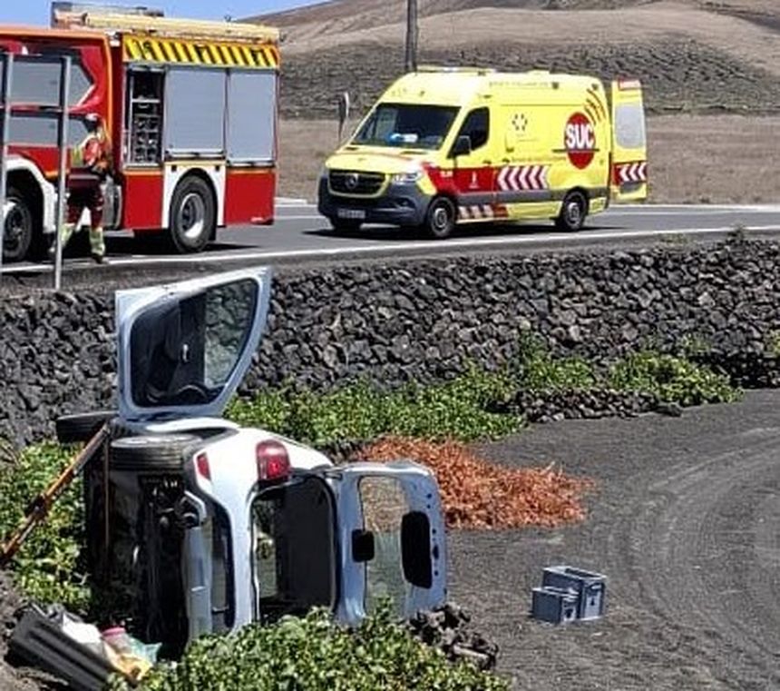 Momento de la actuación de los equipos de emergencia